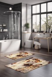 Mijölnir Juego de Alfombrillas de Baño CT-5017 Multicolor